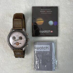 🍁-Omega x Swatch Bioceramic Moonswatch - Mission to Saturn